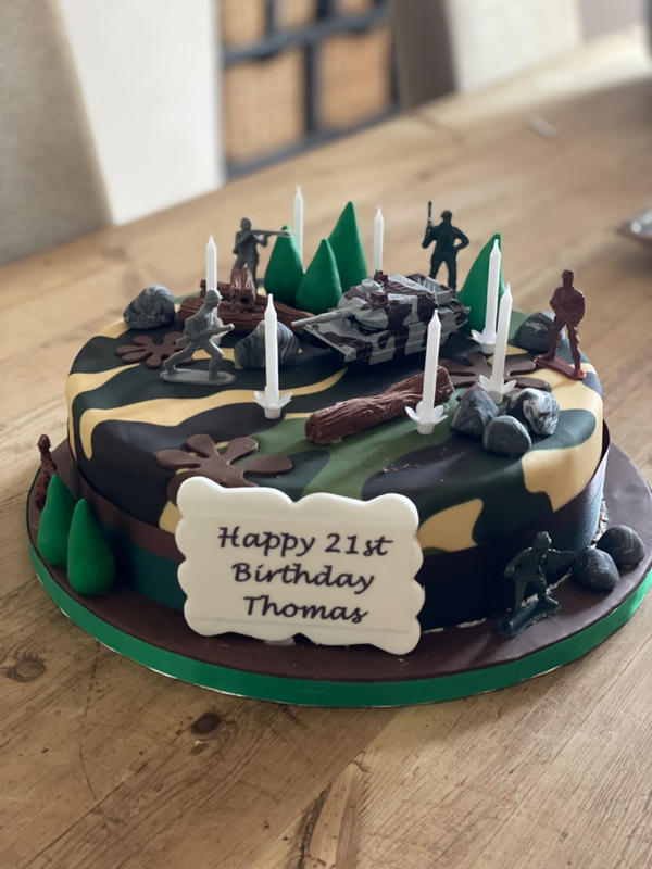 Decorated Army Cake