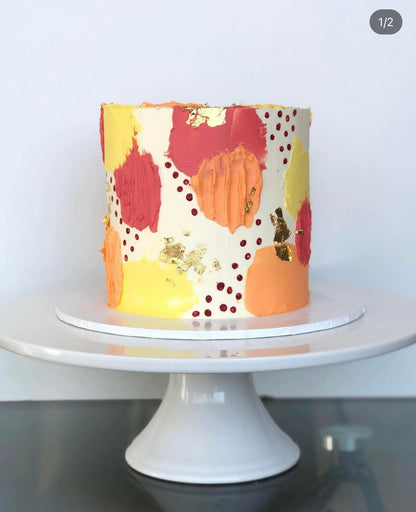 Abstract Decorated Cake