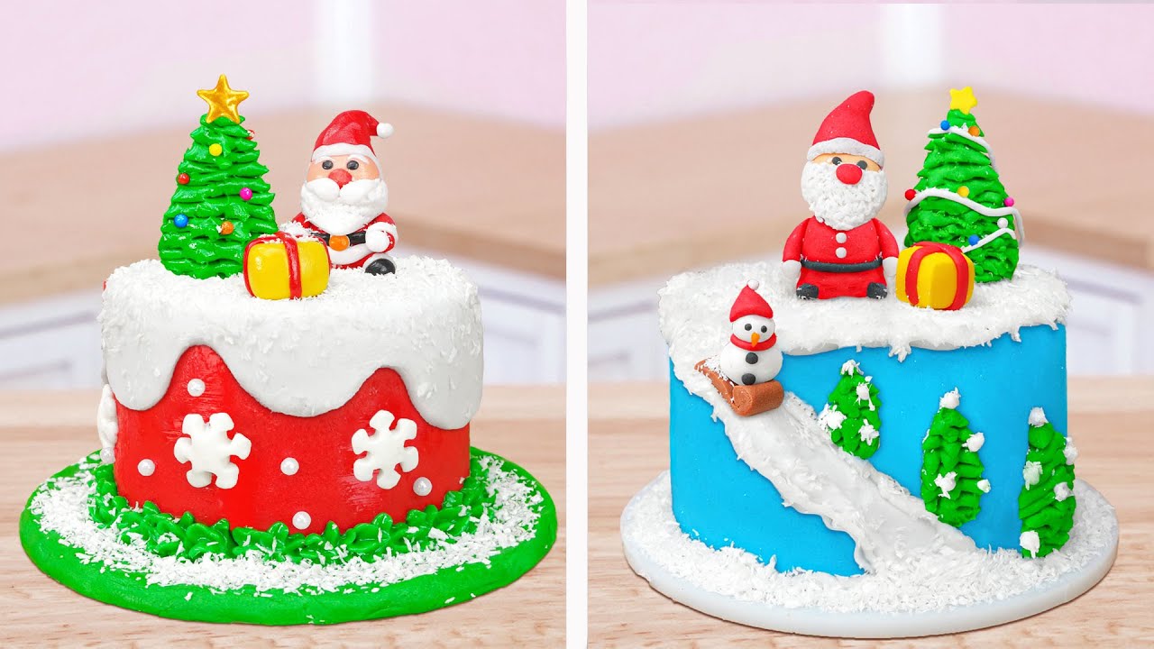 Decorated Christmas Cake