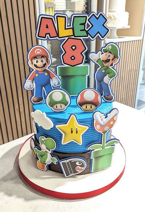 Super Mario Decorated Cake