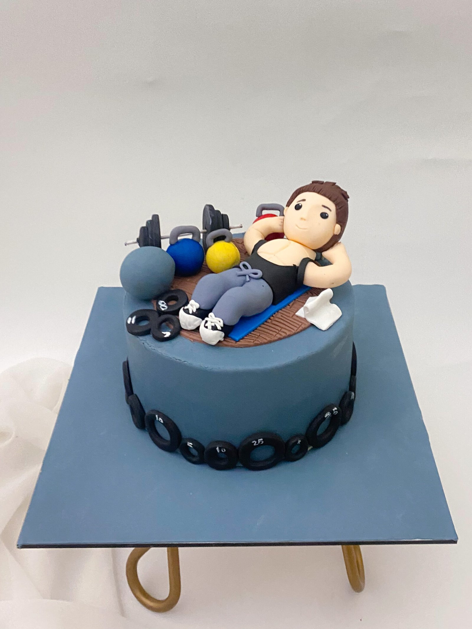 Fitness Decorated Cake