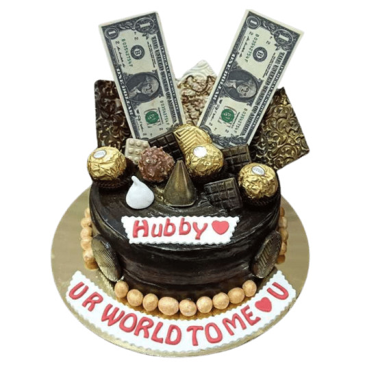 Dollar Decorated Cake