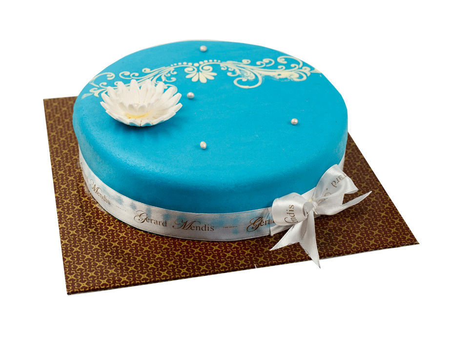 Tiffany Blue Decorated Cake