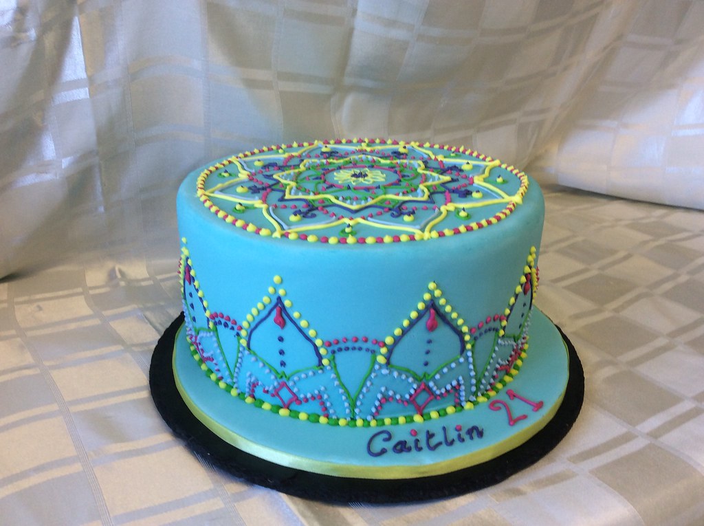 Mandala Decorated Cake