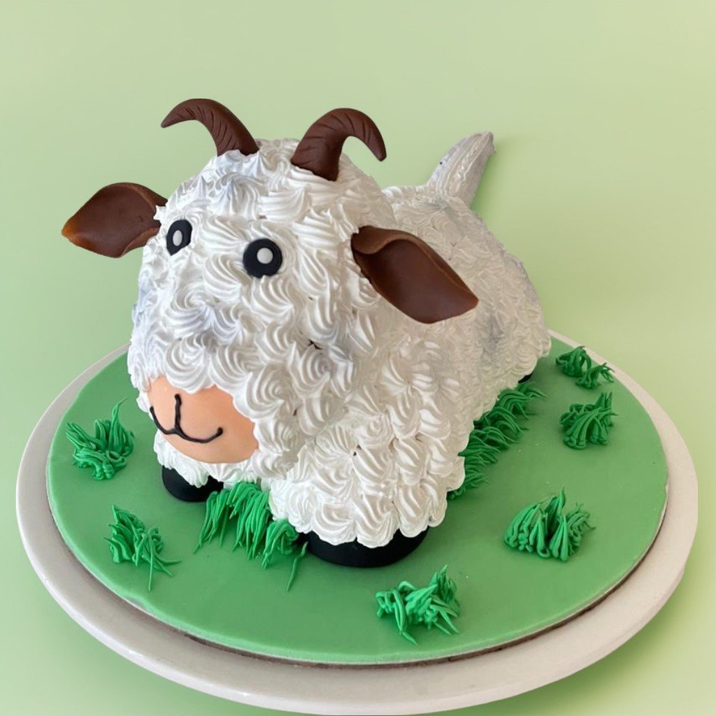 Sheep Decorated Cake