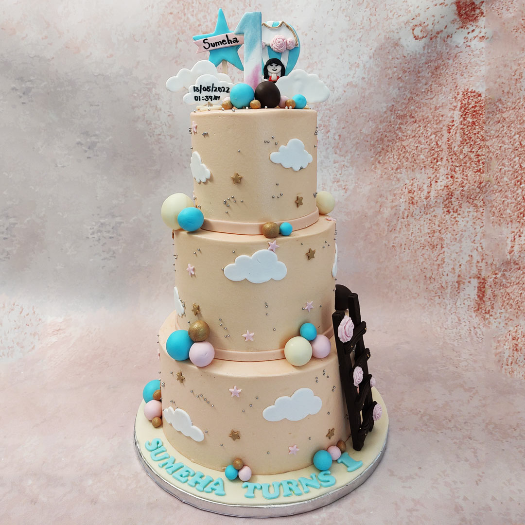 Cloud Decorated Cake