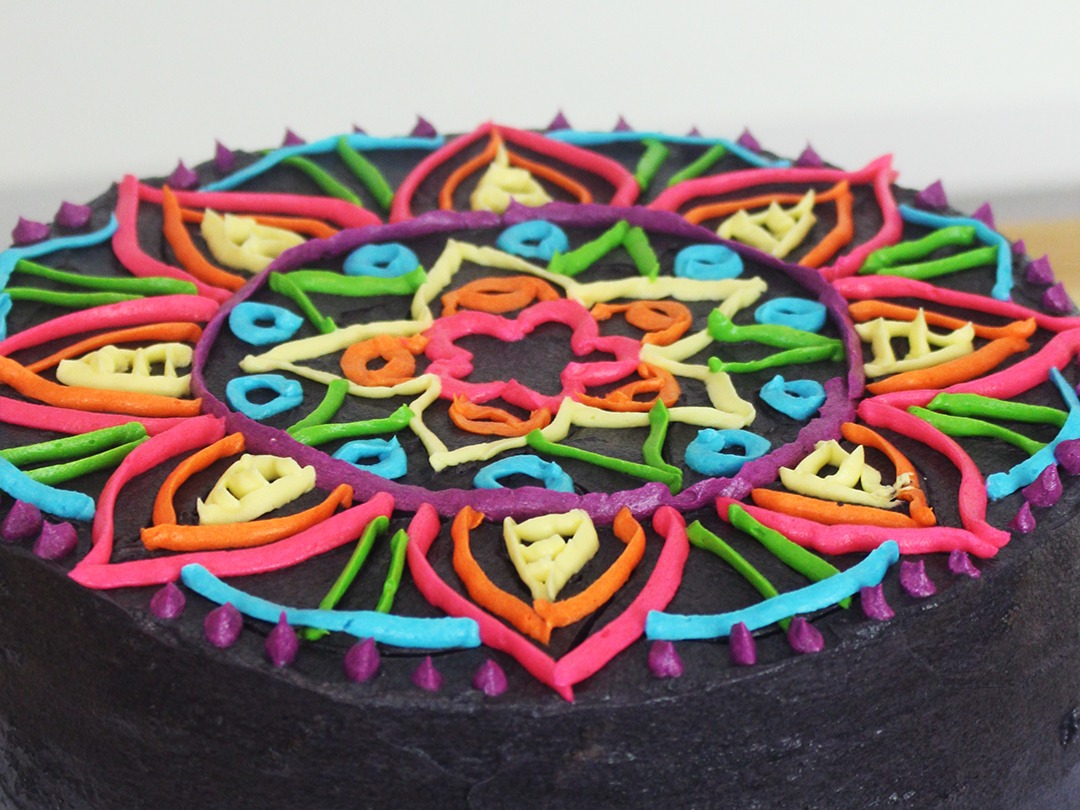 Mandala Decorated Cake