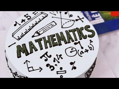 Mathematics Decorated Cake