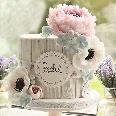 White Brick Decorated Cake