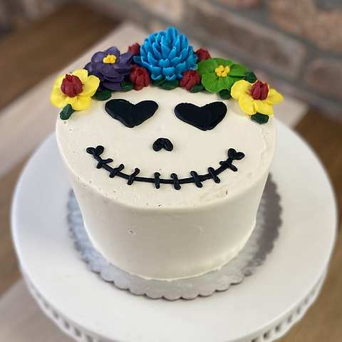 Skull Decorated Cake