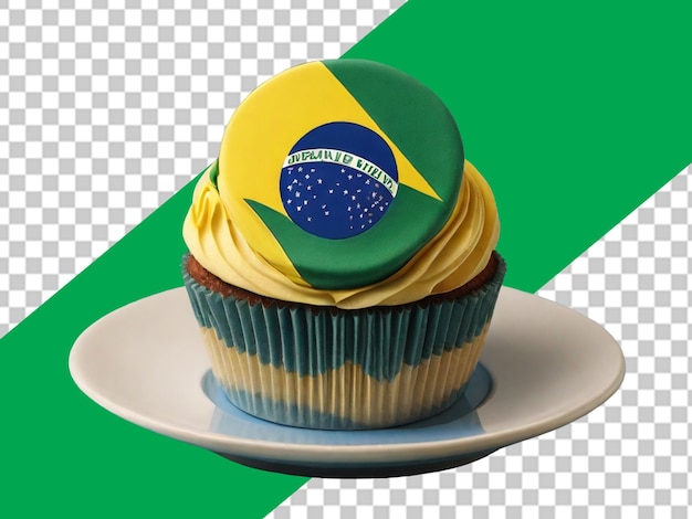 Brazil Flag Decorated Cake