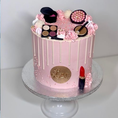 Make Up Decorated Cake