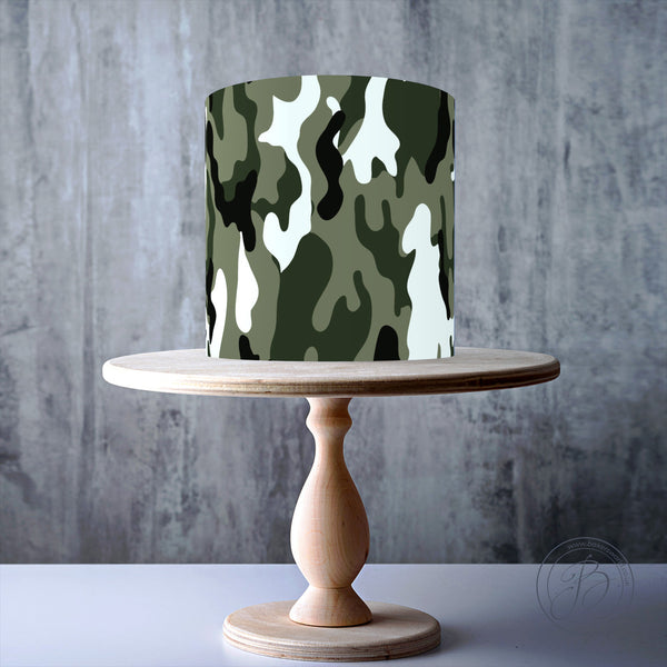 Camouflage Decorated Cake