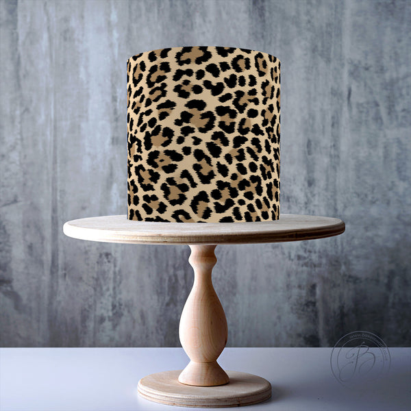 Leopard Print Decorated Cake