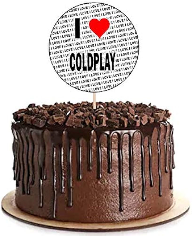 Coldplay Decorated Cake