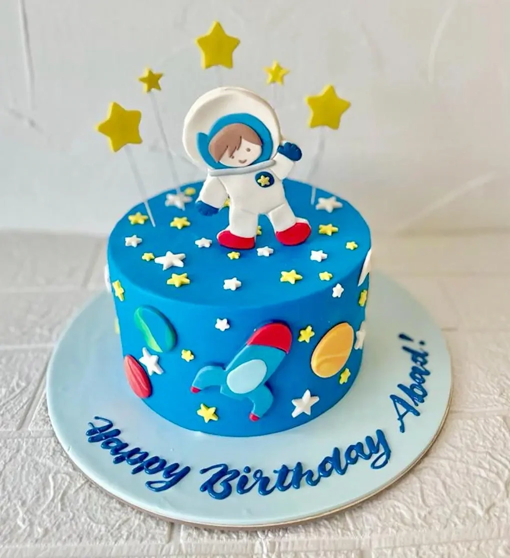 Astronaut Decorated Cake