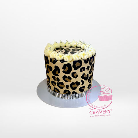 Leopard Decorated Cake