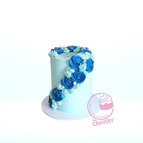 Blue Decorated Cake