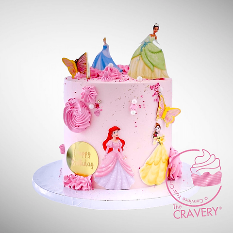 Disney Princess Decorated Cake