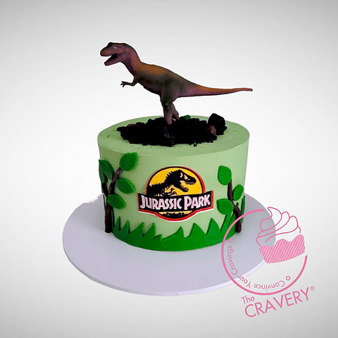 Jurassic Park Decorated Cake