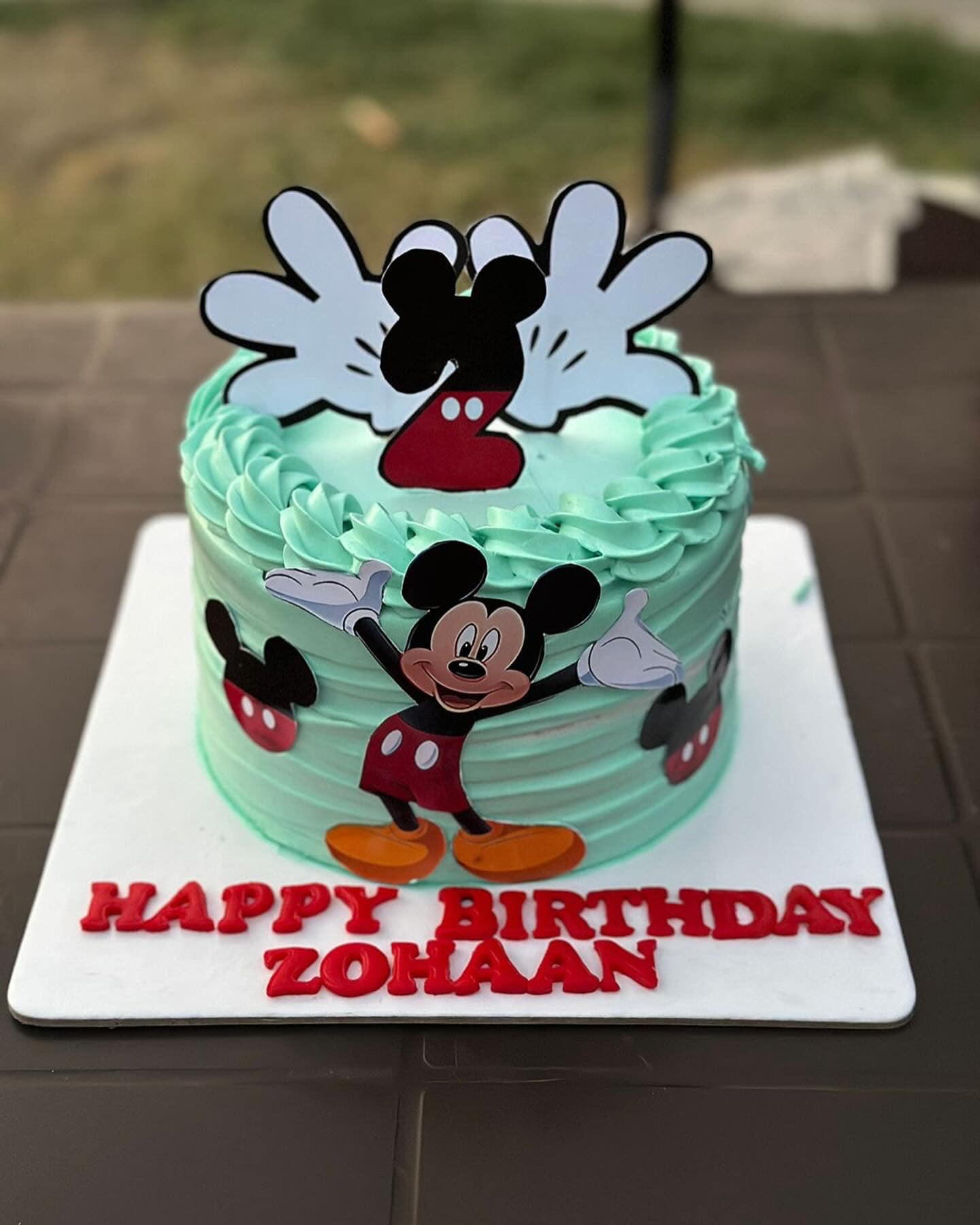 Mickey decorated cake