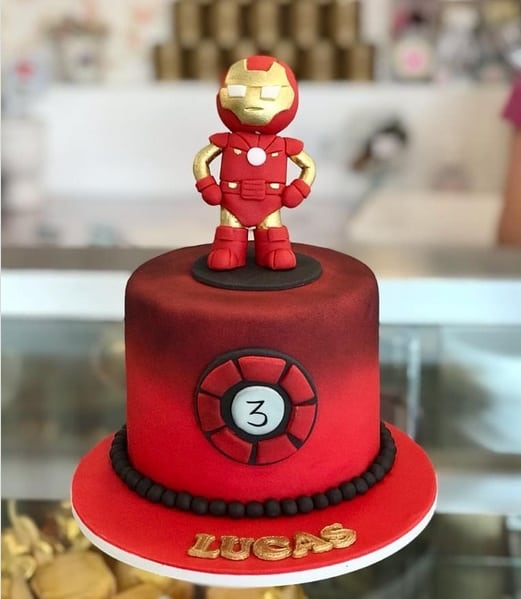 Bolo Decorado Iron Man