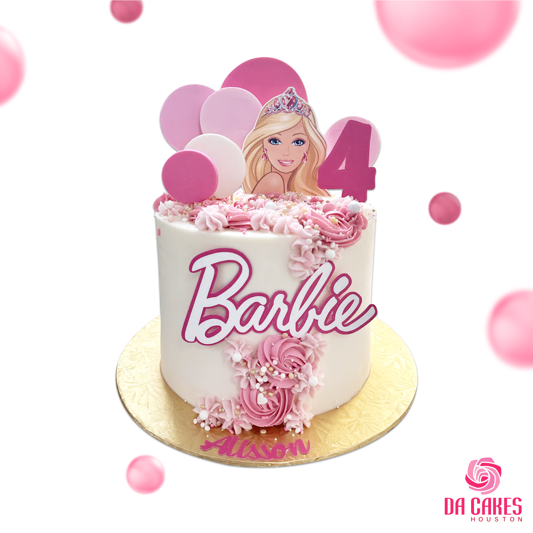 Barbie decorated cake