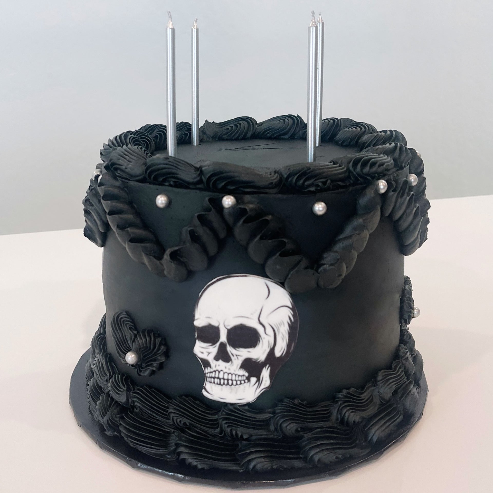 Skull Decorated Cake