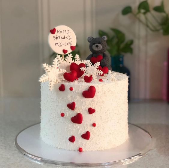 Love Decorated Cake