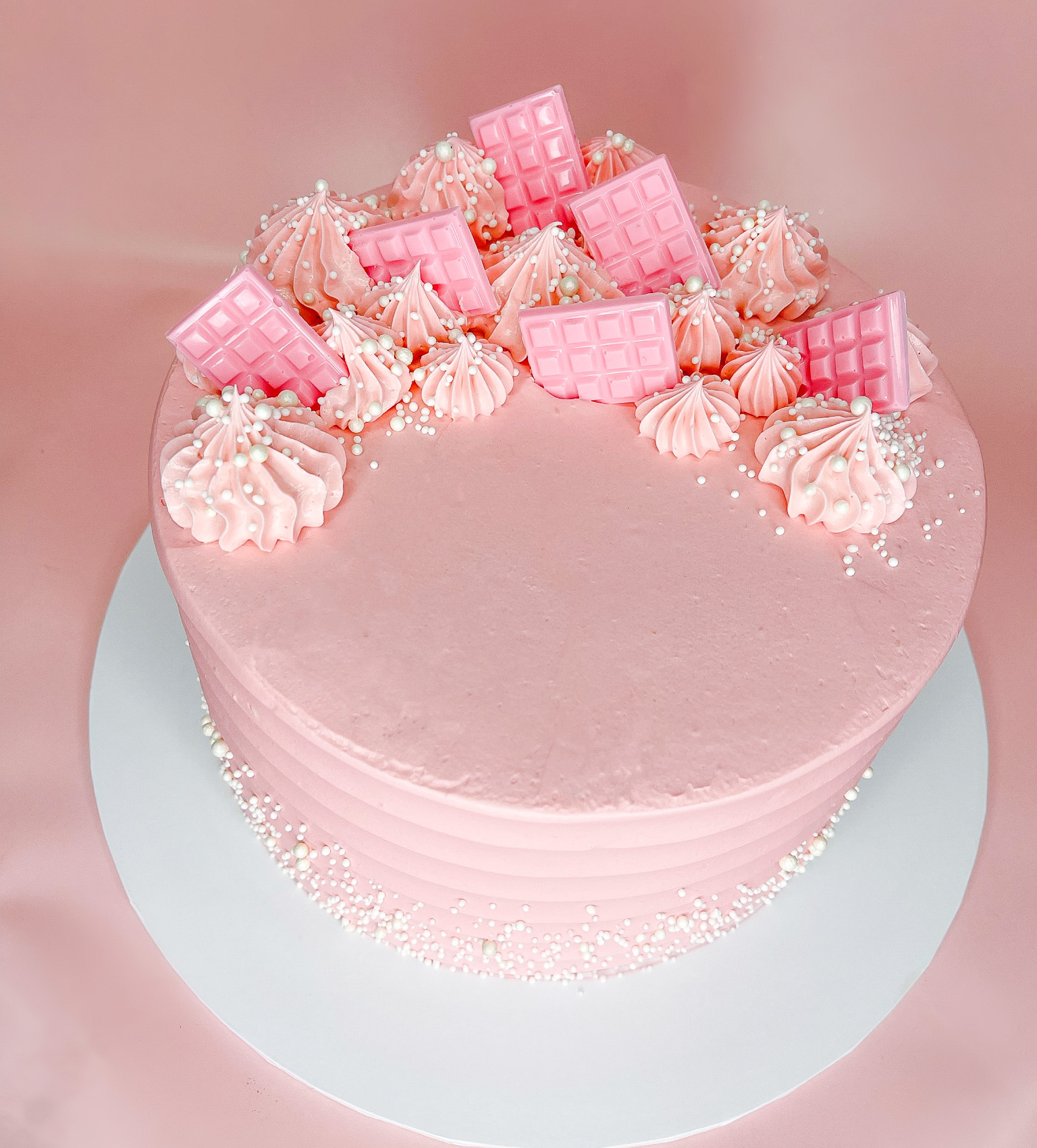 Pink Decorated Cake