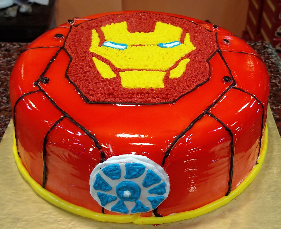 Iron Man Decorated Cake