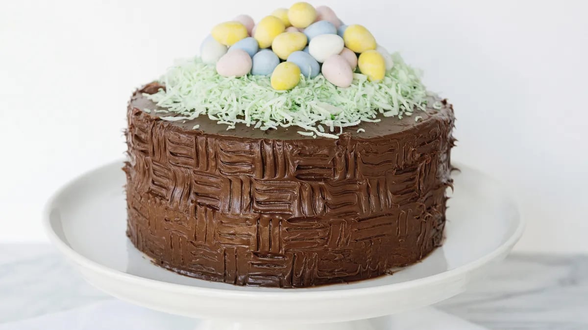 Easter decorated cake