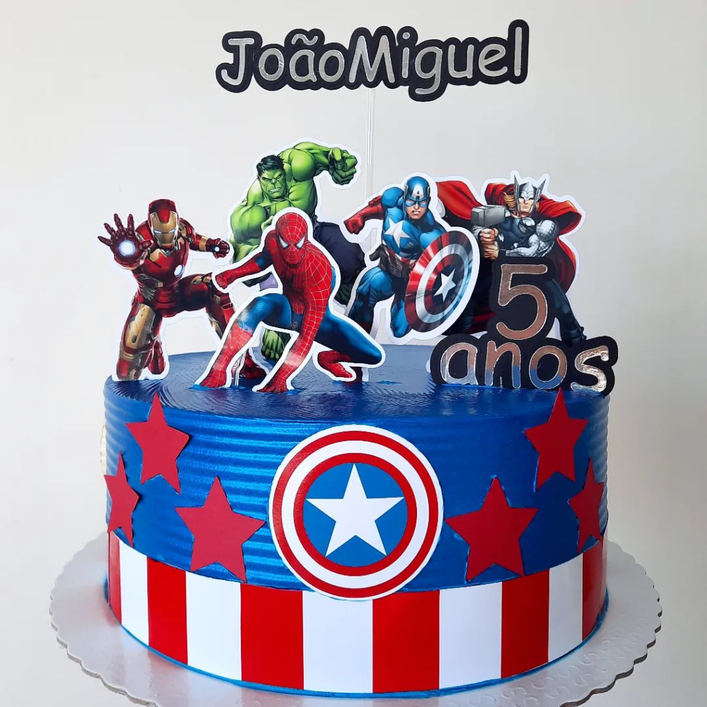 Bolo Decorado Marvel