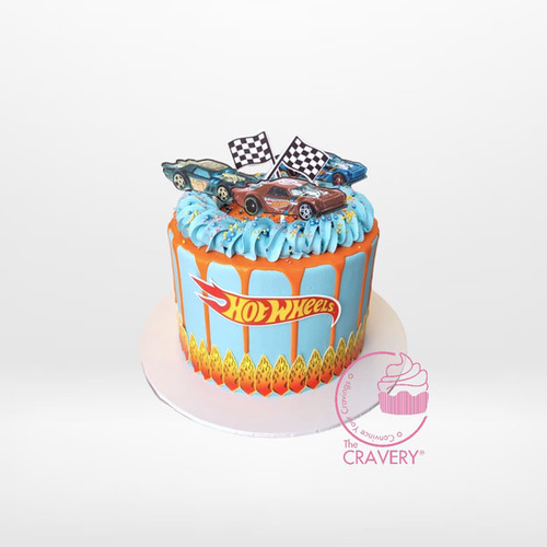 Hot Wheels Decorated Cake