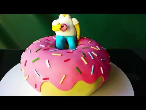 Simpson decorated cake