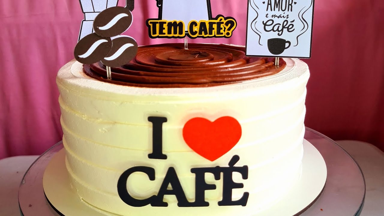 Bolo Decorado Café