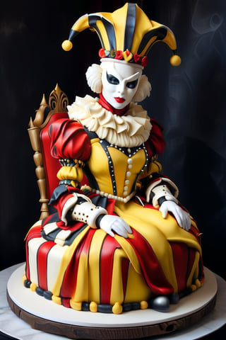 Harlequin Decorated Cake