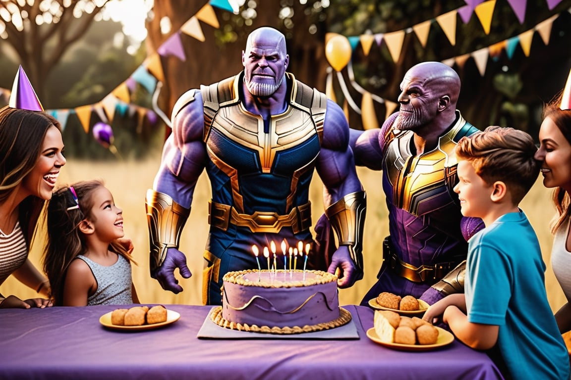 Thanos Decorated Cake