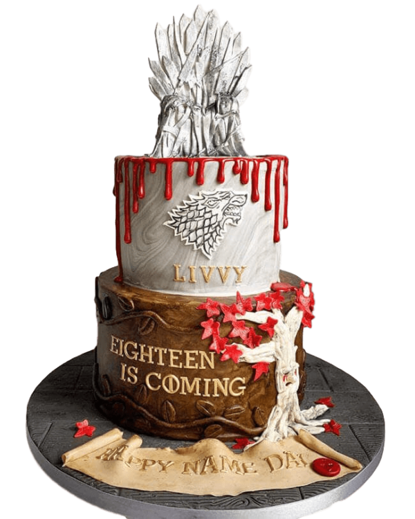 Game Of Thrones Decorated Cake