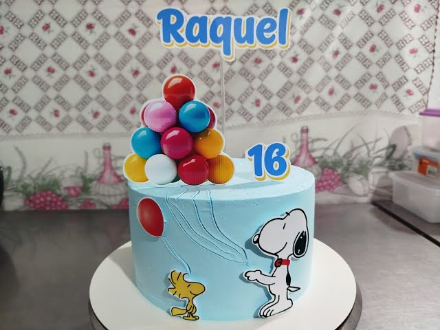 Bolo Decorado Snoopy