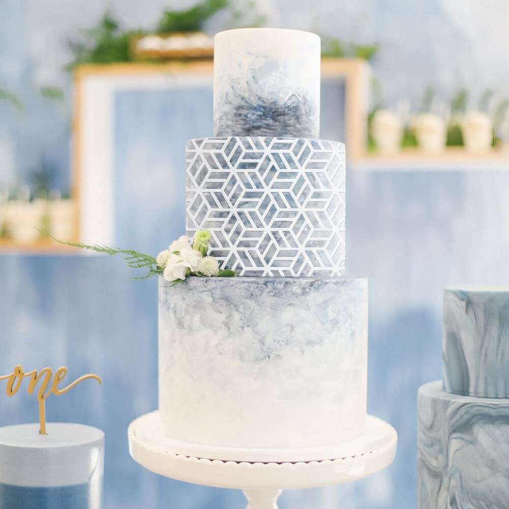 Geometric Decorated Cake