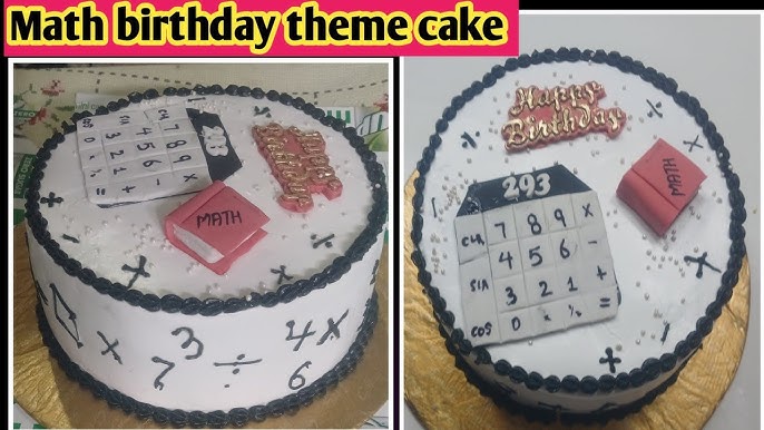 Mathematics Decorated Cake