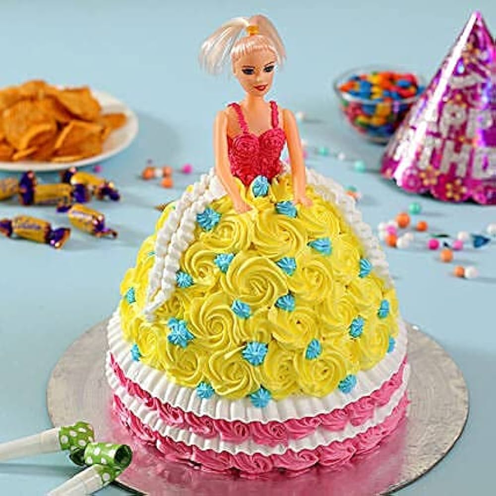 Barbie decorated cake