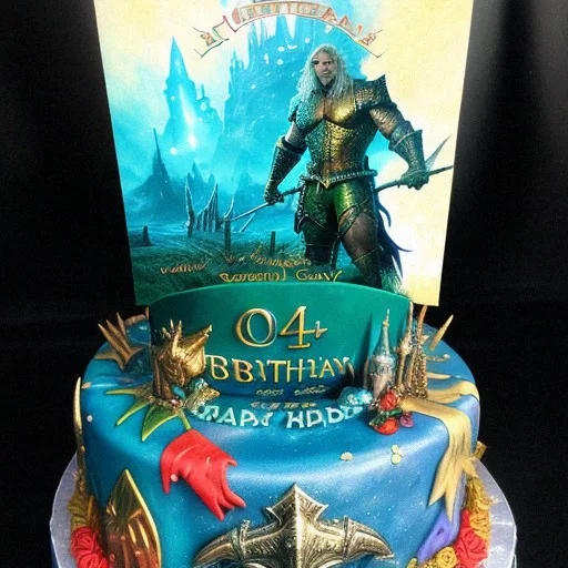 The Witcher Decorated Cake