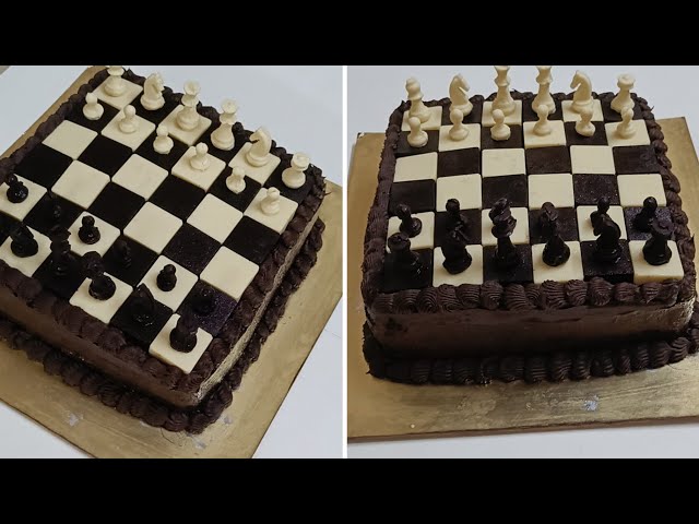 Chess Game Decorated Cake