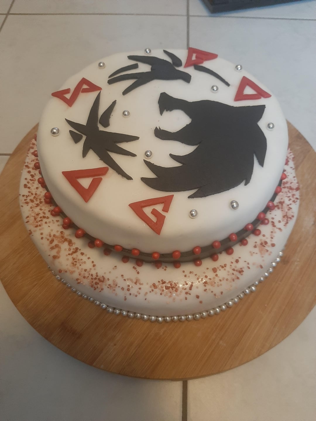 The Witcher Decorated Cake