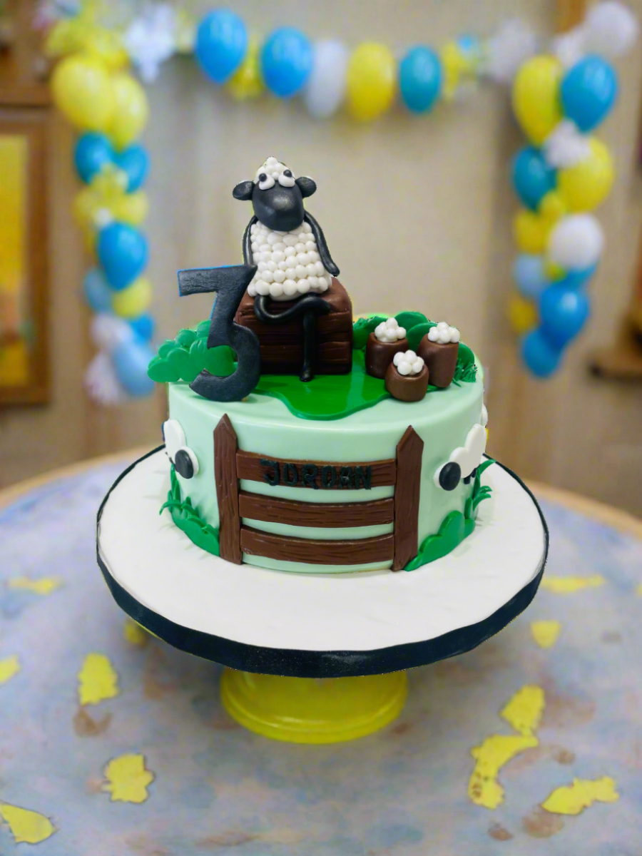 Sheep Decorated Cake