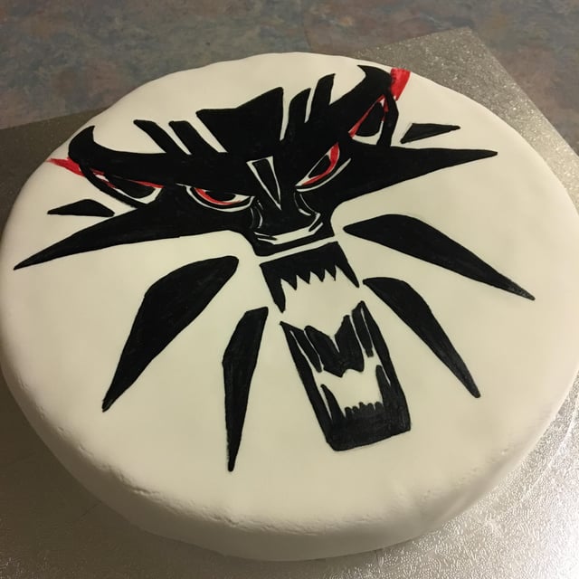 The Witcher Decorated Cake