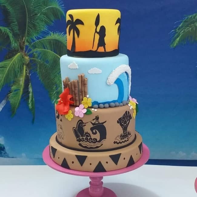 Bolo Decorado Moana