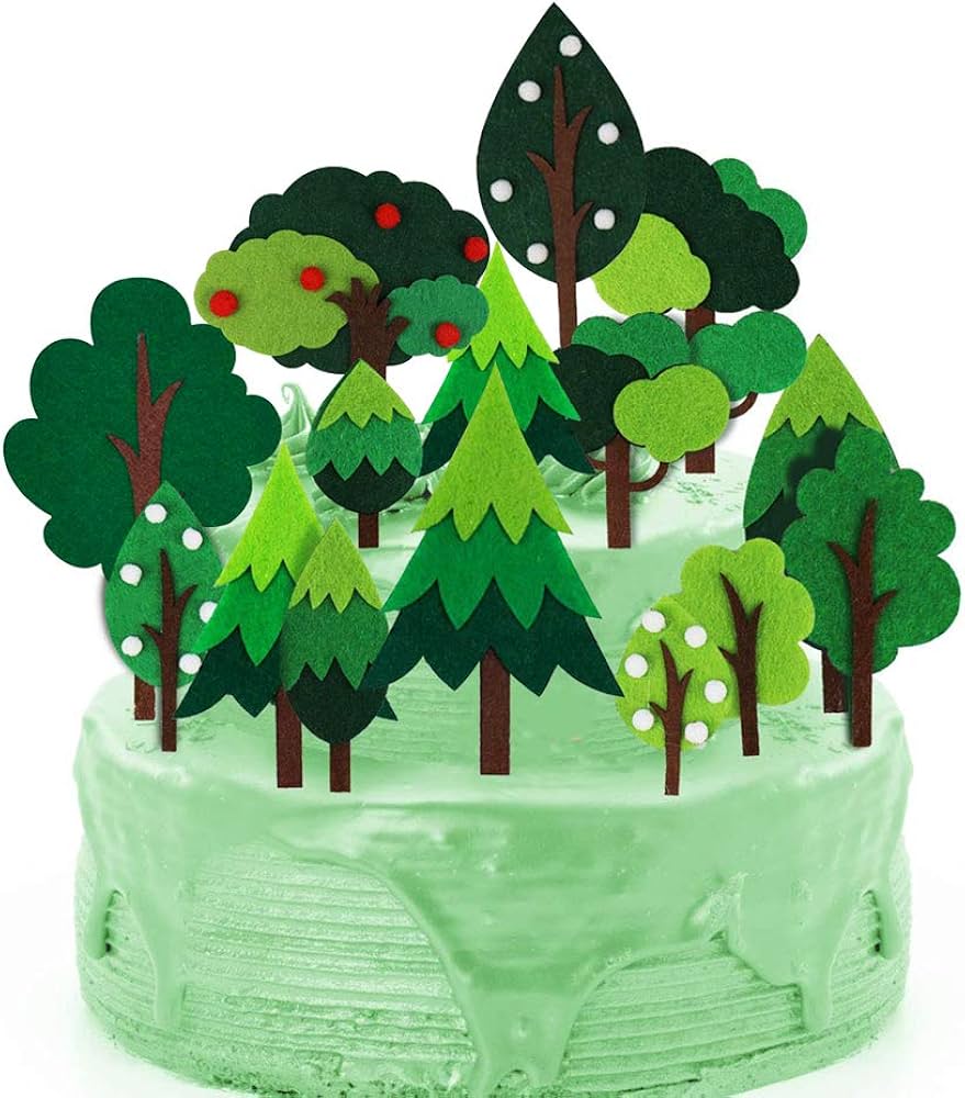 Tree Decorated Cake